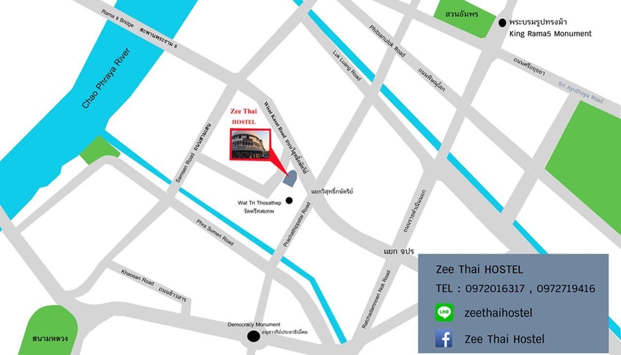 Zee Thai Hostel Бангкок Экстерьер фото